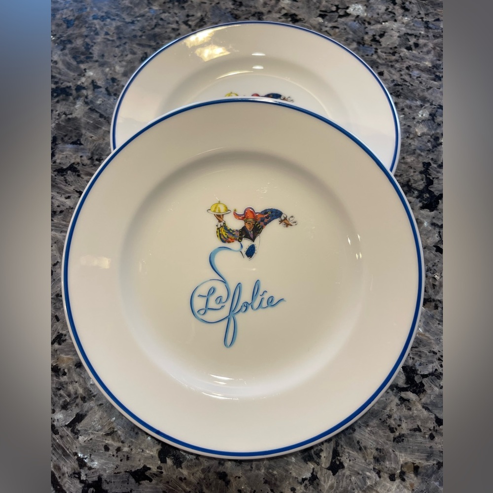 Bernardaud Limoges France Millenium 2000 plates set of 2
